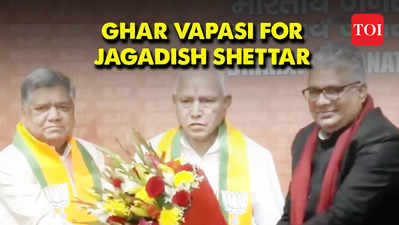 Former Karnataka CM Jagadish Shettar rejoins BJP