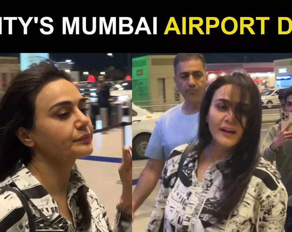 
'May I please walk': Preity Zinta asks paps to make way at the airport

