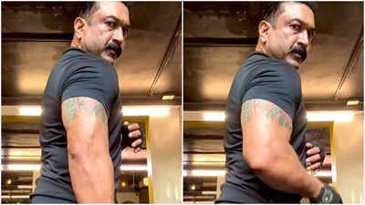 Actor Baburaj sets gym goals; showcases Impressive triceps muscles; watch video
