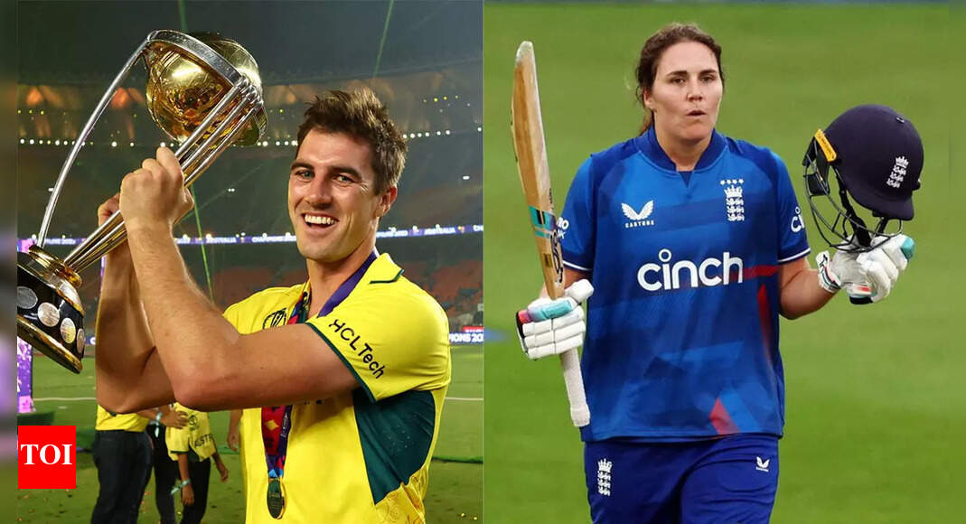 Pat Cummins and Nat Sciver-Brunt named ICC Cricketers of the Year | Cricket News &ndash; Times of India