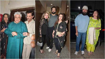 Anil Kapoor watches Fighter with Javed Akhtar, Shabana Azmi, Alka Yagnik, Poonam Dhillon among other celebs at a screening