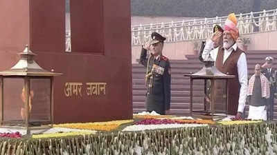 Republic Day 2024 celebrations commences with PM Modi paying homage to bravehearts at National War Memorial