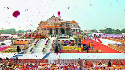 Ram Lalla consecration in Ayodhya showcased in UP's R-Day tableau