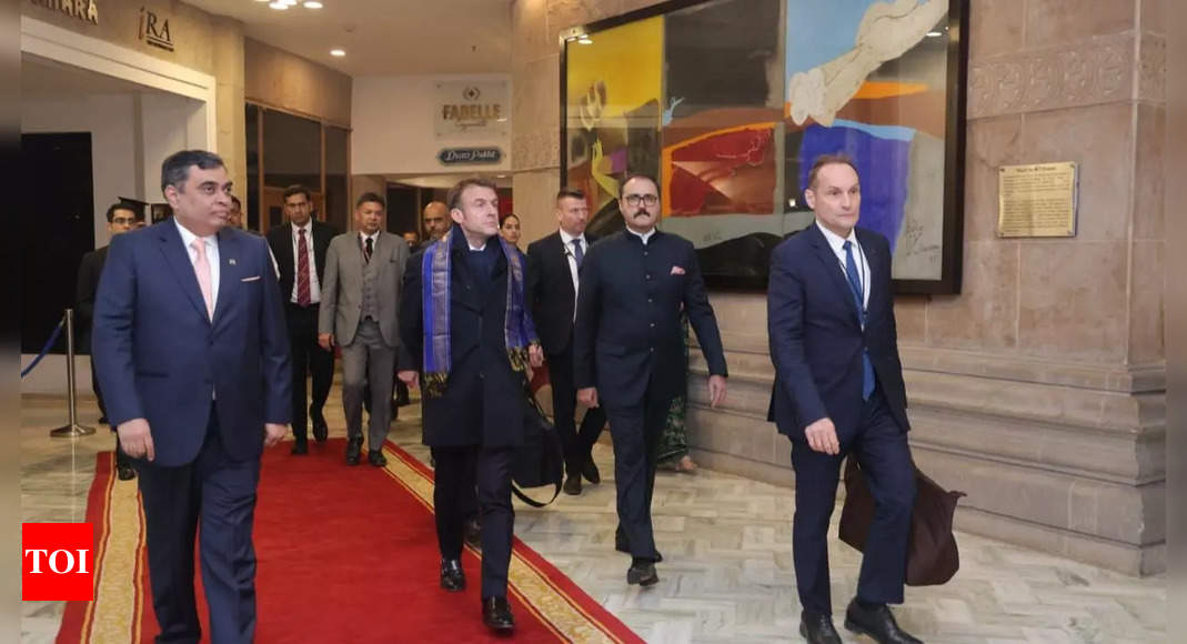 Taj & Maurya roll out the red carpet for French President Macron in ...