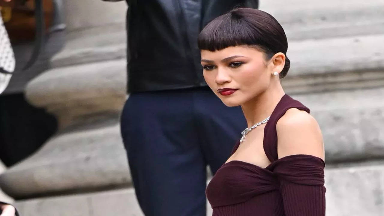 Zendaya at Paris Couture Week: Captivating Style and Unconventional Bangs |  - Times of India