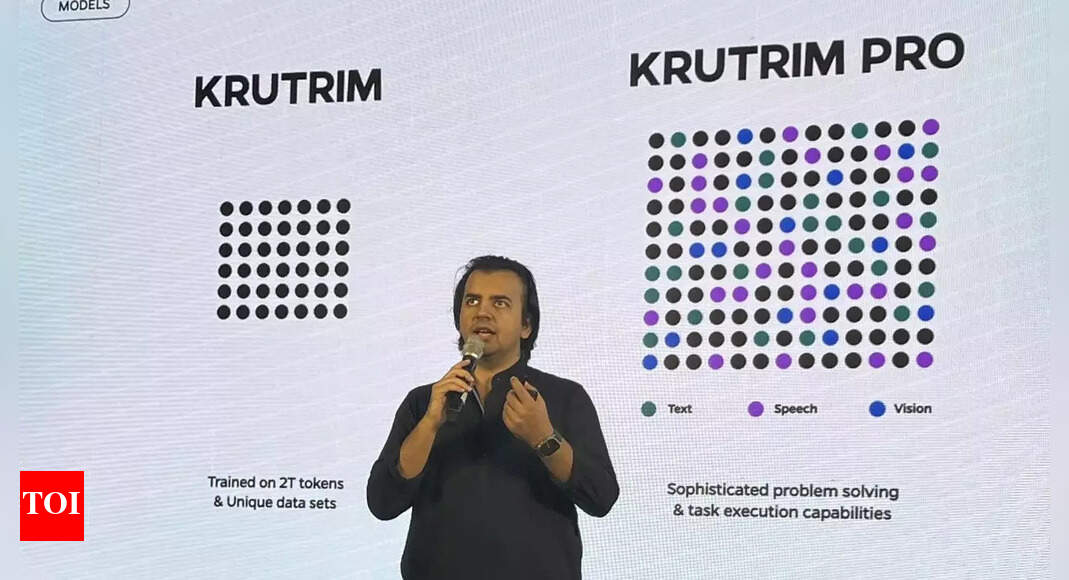 Ola founder’s Krutrim India’s 1st AI unicorn – Times of India