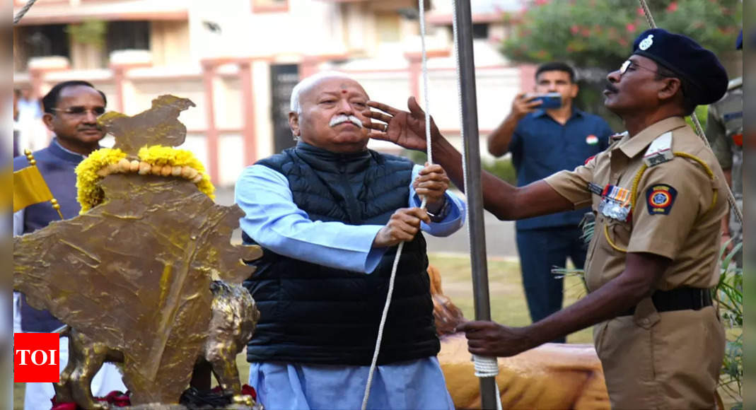 India on the cusp of being Vishwa Guru, says Mohan Bhagwat At Republic Day function at Sangh headquarters | India News