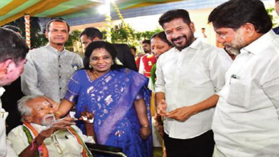 Governor Tamilisai Soundararajan rips BRS, all praise for Congress govt