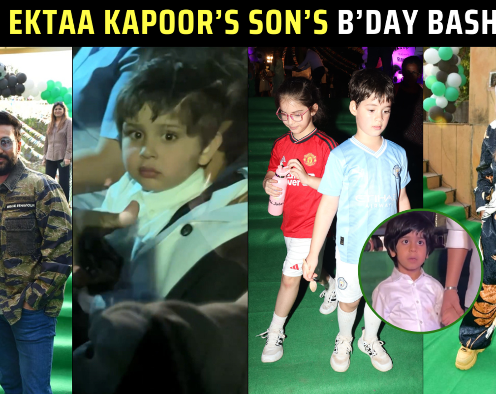 
Ektaa Kapoor's son's birthday bash: Jeh Ali Khan, Yash & Roohi Johar & other celebrity kids attend
