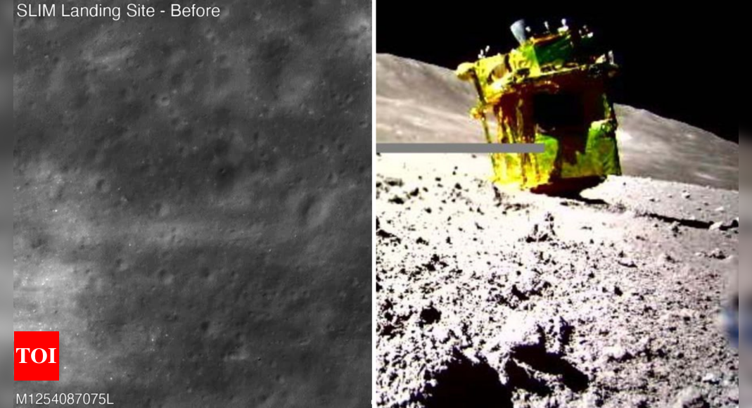 Photo of Die NASA beobachtet den japanischen Mondlander auf dem Mond