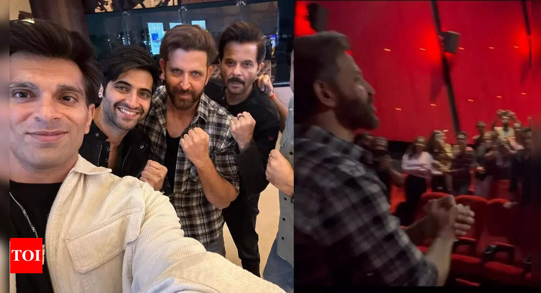 Hrithik Roshan, Anil Kapoor and team ‘Fighter’ interact with fans at a theatre, Deepika Padukone gives it a miss – WATCH | Hindi Movie News