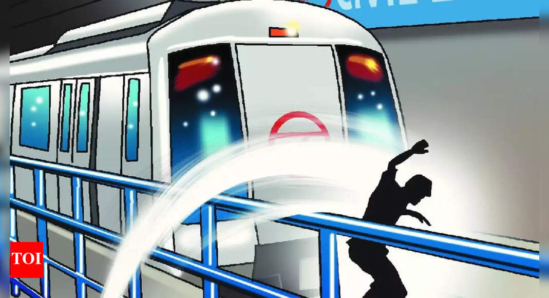 Delhi Man jumps in front of train at INA metro station, dies Delhi