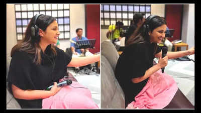 Parineeti Chopra shares joyful moments from her recording sessions