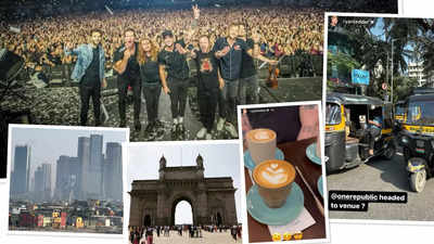 Members of OneRepublic explore Mumbai ahead of their performance