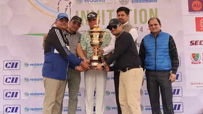 Vibhore Agarwal wins 'best golfer trophy' at Invitational Golf Cup in Jaipur