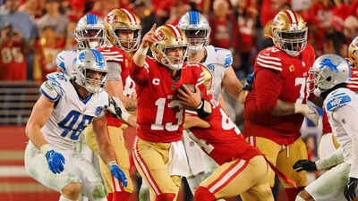 San Francisco 49ers storm back in second half to stun Detroit Lions, reach  Super Bowl | NFL News - Times of India
