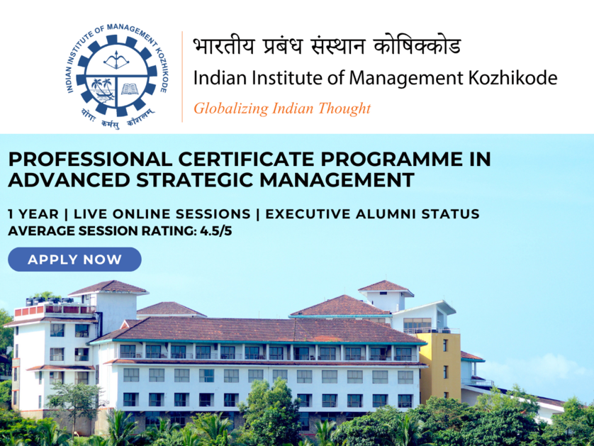 Accelerate your leadership impact with IIM Kozhikode's Advanced Strategic Management Programme