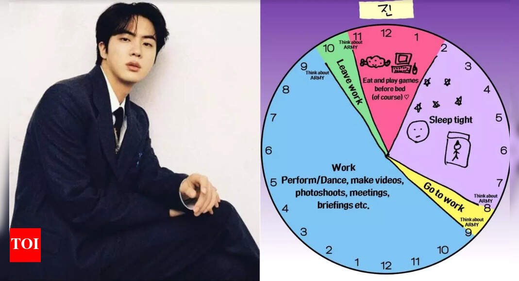 BTS's Jin reveals his daily routine and love for ARMY | - Times of India