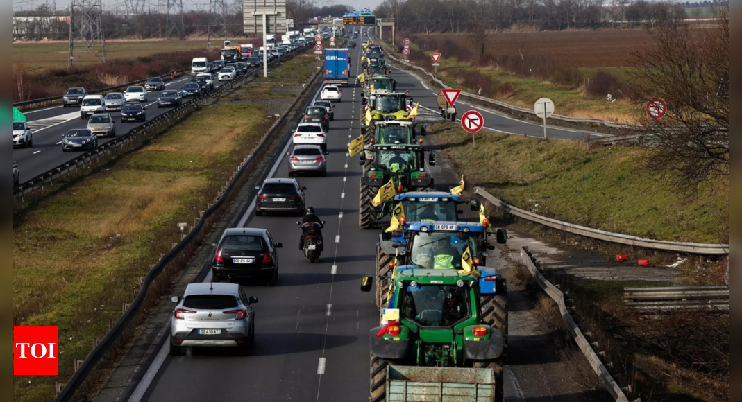 France to push for EU law changes as farmers block Paris highways – Times of India