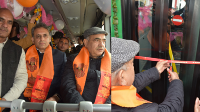 With 5 electric buses, city bus service flagged-off in Yamunanagar
