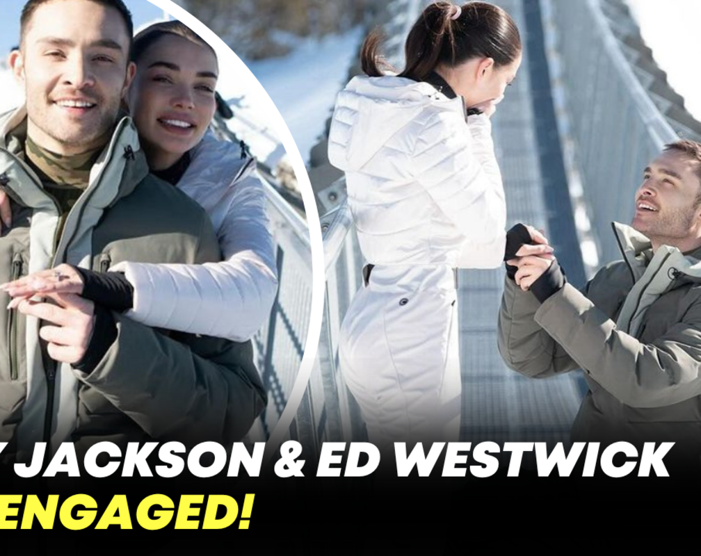 
Amy Jackson gets engaged to her boyfriend Ed Westwick in Switzerland
