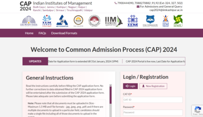 IIM CAP 2024: Registration deadline extended till tomorrow; Here's how to apply