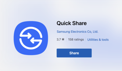 Samsung has updated its Quick Share app on Windows but you may still need another app