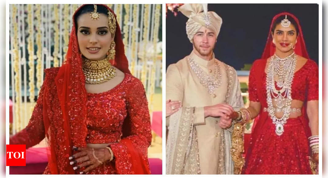 Iqra Aziz's Bridal Dress An Exact Replica of Priyanka Chopra's | Iqra Aziz  Wedding - YouTube
