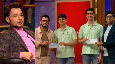 Shark Tank India 3: Aman Gupta and Peyush Bansal give the dream deal to the young Kashmiri founders Saad and Haamad for their sports brand; Anupam says, "Aman will decide which cricketer will use your bats"