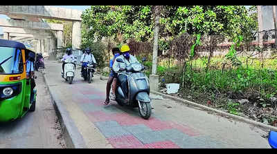 Bengaluru traffic cops turn heat on pavement riders, net Rs 7.2 lakh in penalties
