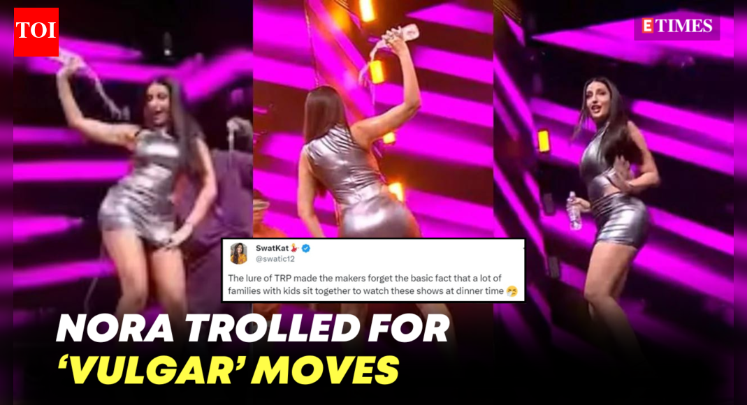 Nora Fatehi trolled for 'vulgar' dance on 'family show', video goes viral!