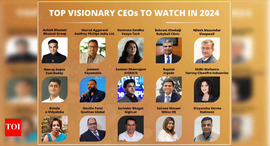 Top Visionary CEOs in 2024 - Times of India