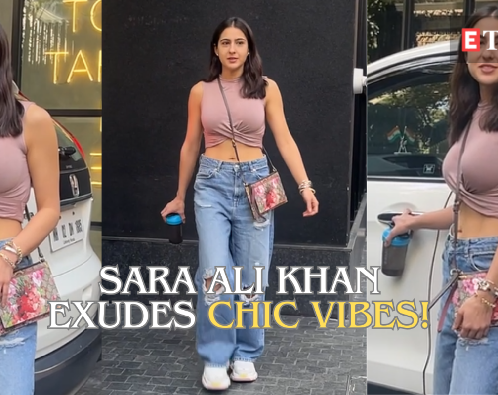 
Sara Ali Khan gets clicked in the city flaunting her stylish look; fans react
