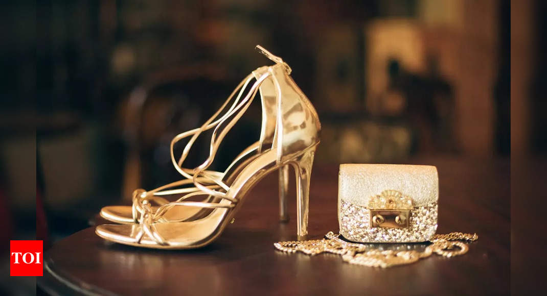 Main wedding wedding shoe women in 2022- two wear new French champagne gold  heels XiuHe bridal gowns glass slipper