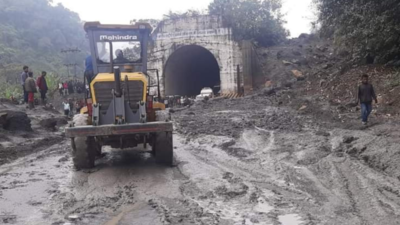 Meghalaya: Mudslide at Sonapur Tunnel; Police issues traffic advisory