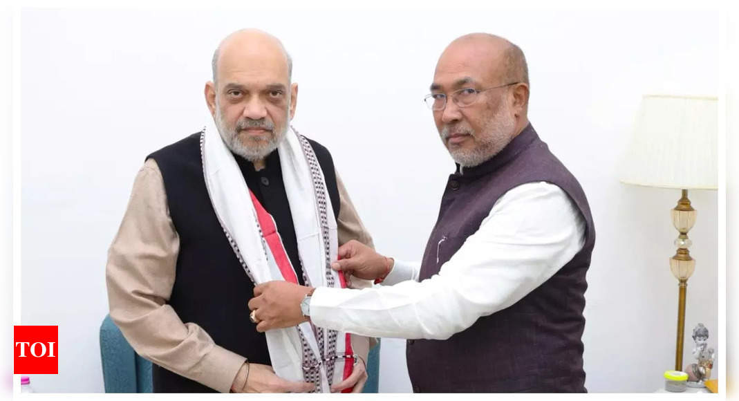 Manipur CM meets Amit Shah, discusses important decisions for the state | India News