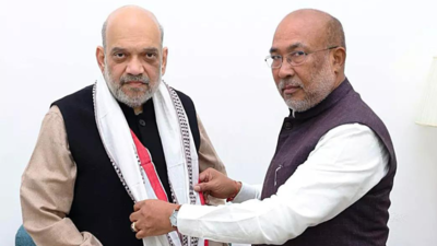 Manipur CM meets Shah, signals key decisions soon