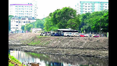 Cooum encroached again, this time on Greams Road
