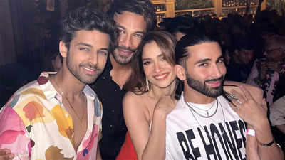 Bigg Boss 17: Ankita Lokhande and Vicky Jain reunite with Orry and Samarth Jurel as they party together; see pics