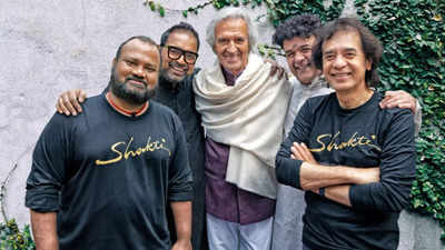 Zakir Hussain, Shankar Mahadevan, John McLaughlin, V Selvaganesh and Ganesh Rajagopalan win Best Global Music Album for 'This Moment'