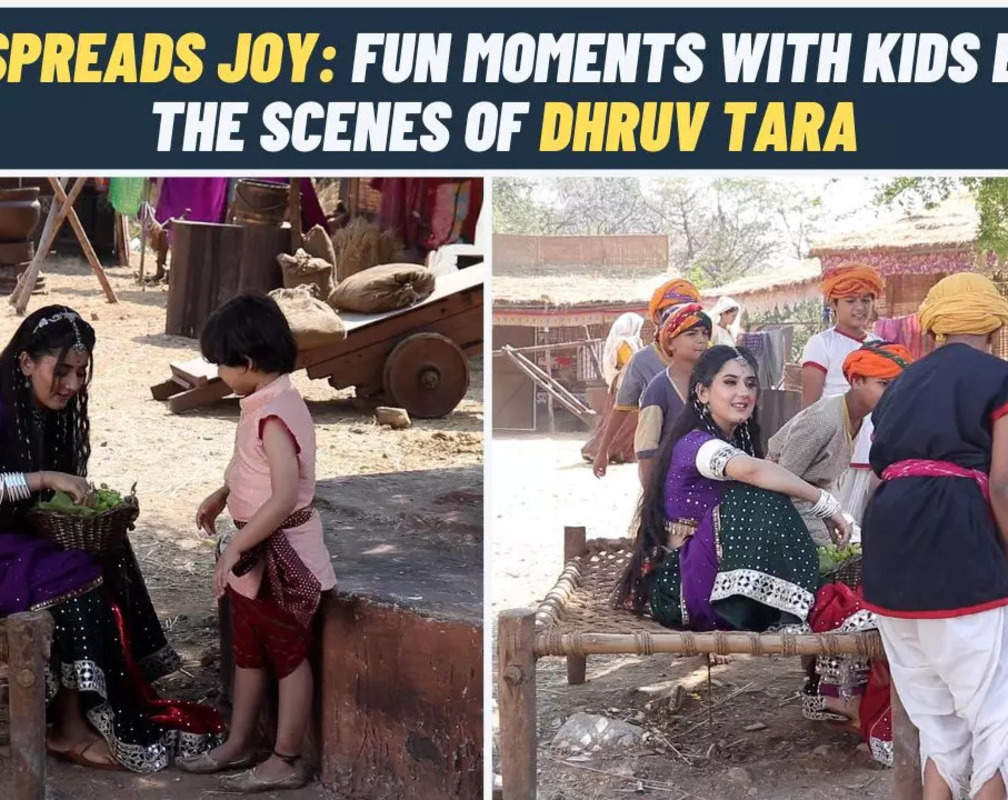 
Dhruv Tara on location: Bijli distributes fruits among kids and plays with them
