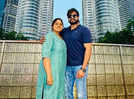 TV couple Mahesh Subramaniam and Latharaju celebrate their first wedding anniversary