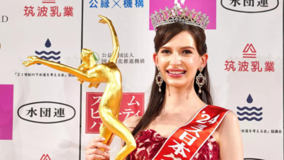 Ukrainian-born Miss Japan gives up her title after an article about her affair with a married man