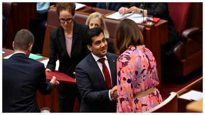Varun Ghosh, PIO senator in Australia, takes oath on Gita