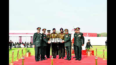 Parade of Bombay Sappers led by woman officer runner-up at R-Day