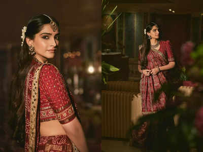 Sustainability champion Sonam Kapoor recycled mother's 35-year-old Gharchola sari for a wedding