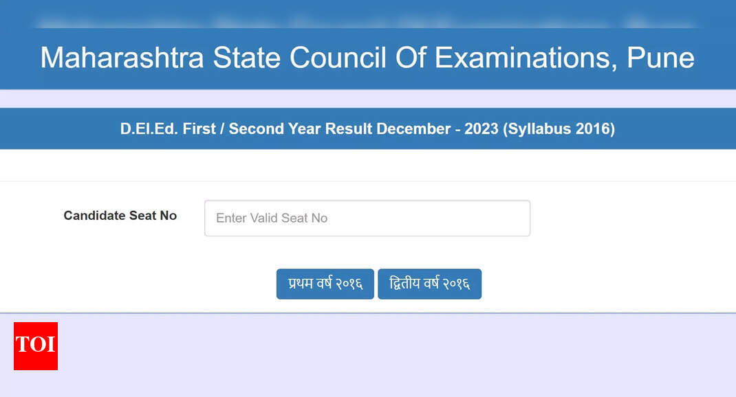 Maharashtra DElEd Result 2024 out at mscepune.in; check MSCE DElEd 1st, 2nd year marksheet here