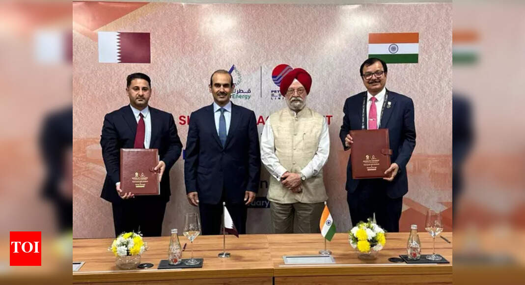 India gets cheaper LNG from Qatar in landmark new supply deal - Times ...