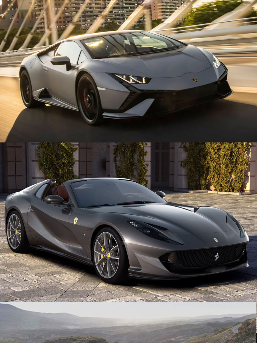 5 Most Popular Italian Supercars, Lamborghini Huracan, Ferrari F8 ...