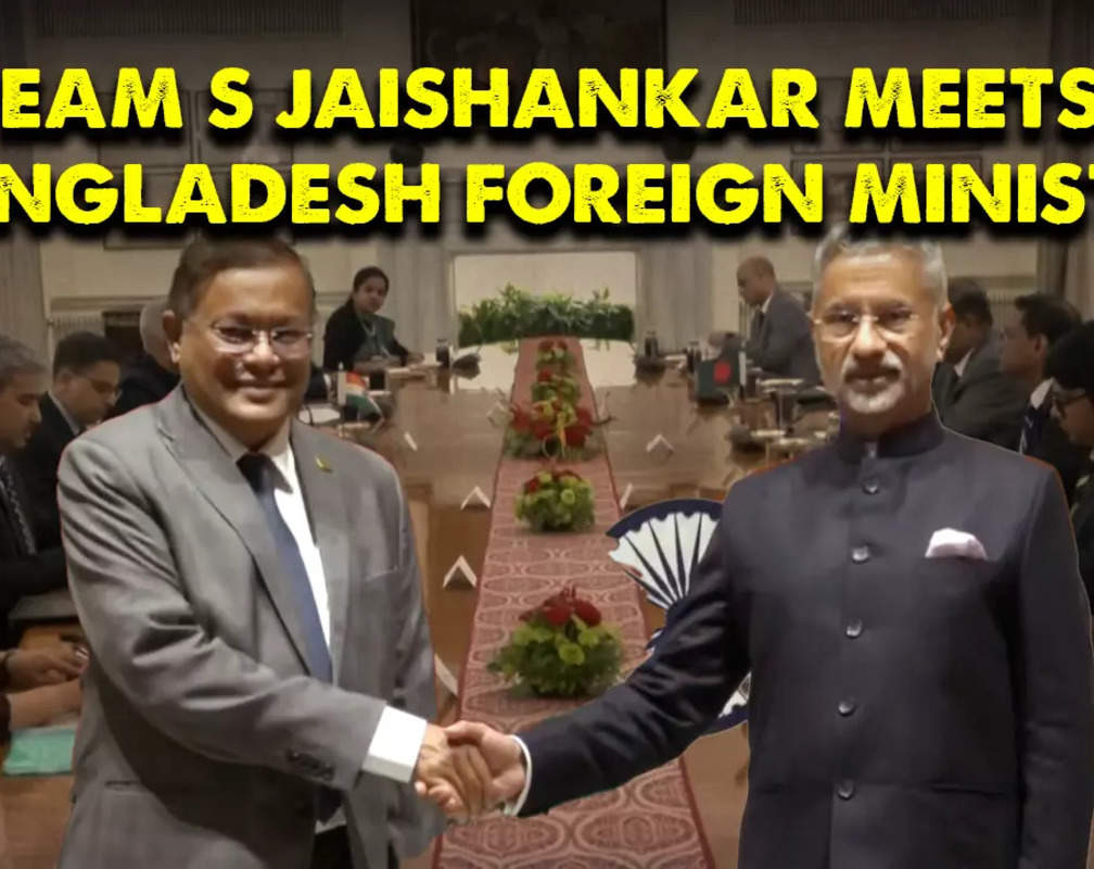 
EAM S Jaishankar holds delegation-level talks with Bangladesh Foreign Minister Hasan Mahmud
